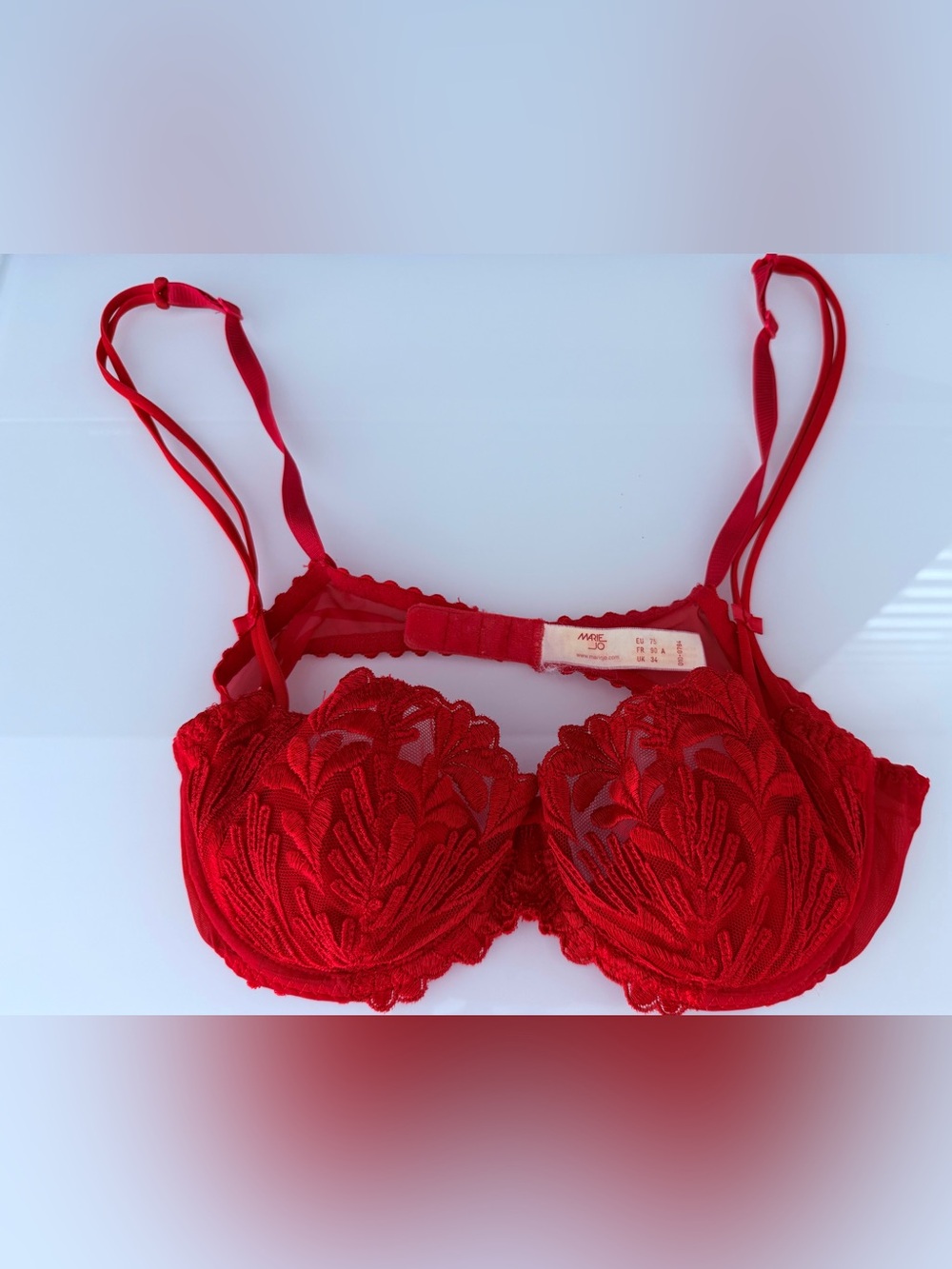 European Sexy Red Bra